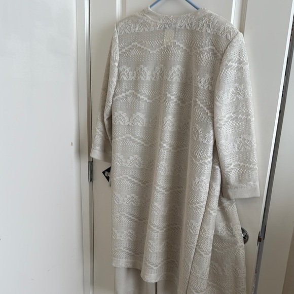 Elegant Cream Lace Overlay Dress Set - Picture 5 of 8